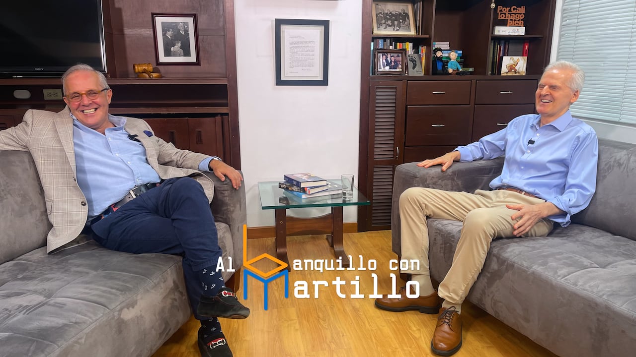 Octavio Quintero, en 'Al Banquillo con Martillo', espacio de Diego Martínez, director de 'El País' de Cali.