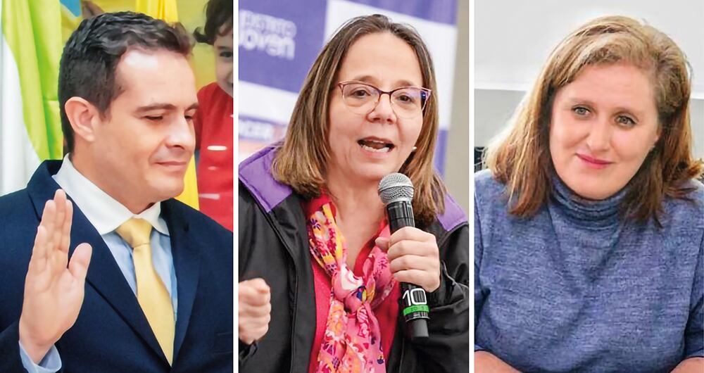   Álvaro González, Margarita Barraquer y Eva Ferrer, tres de los cuatro consejeros.