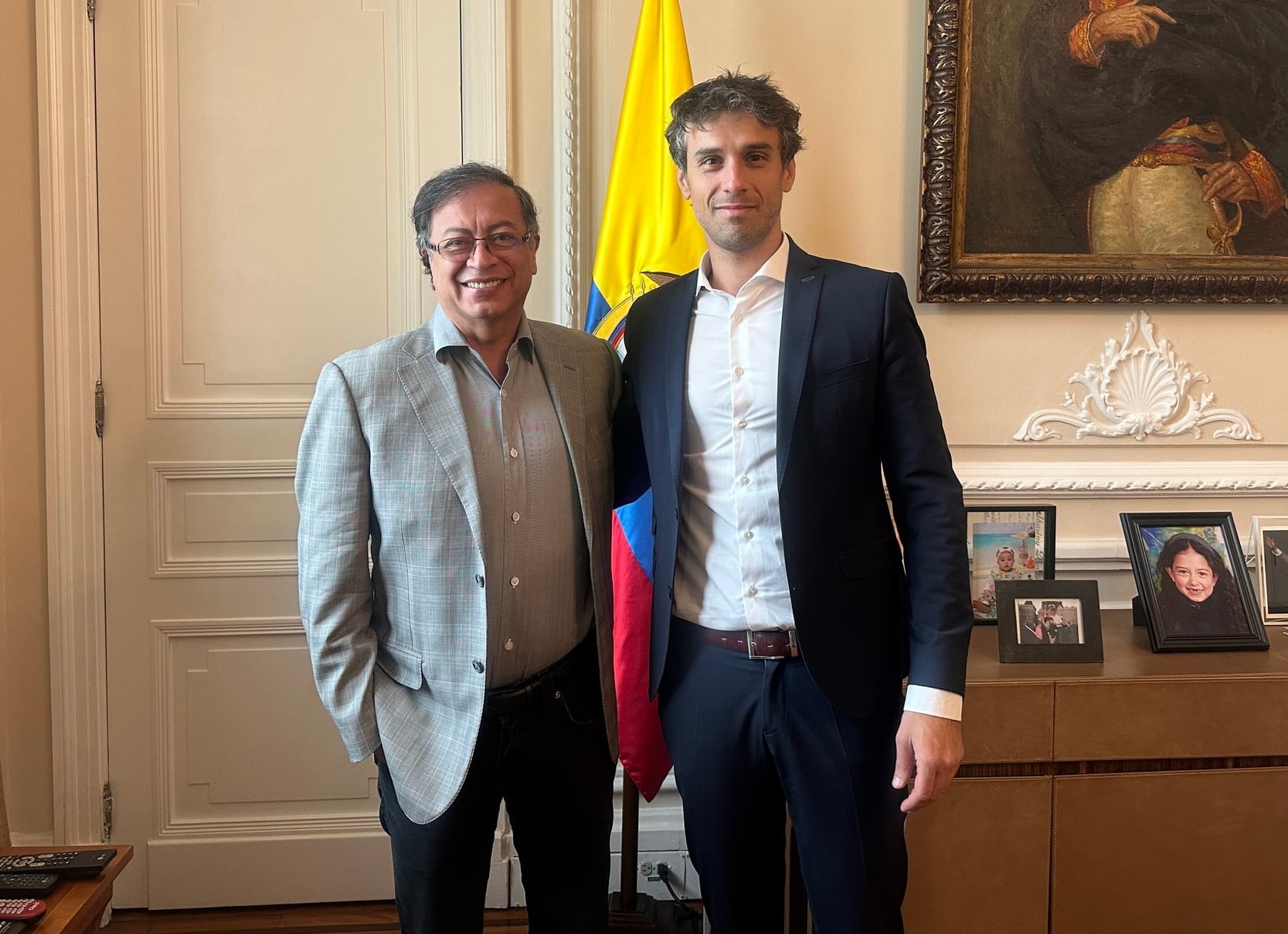 Presidente Gustavo Petro con el abogado de Petro Castillo