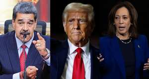 Nicolás Maduro, Donald Trump y Kamala Harris