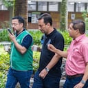 Luquegi Gil Neira, rector de la Universidad de Antioquia, lideró recorrido de supervisión de protocolos de seguridad durante la tercera jornada del examen de admisión en Ciudad Universitaria.