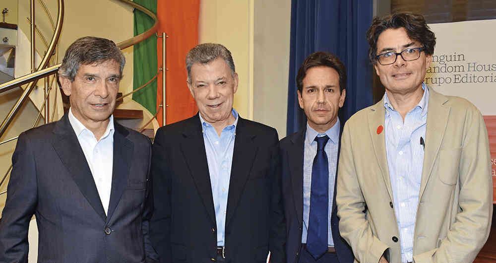 Rafael Pardo, Juan Manuel Santos, Daniel Mejía y Alejandro Gaviria. 