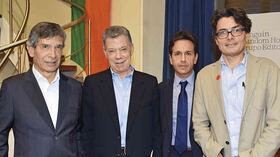 Rafael Pardo, Juan Manuel Santos, Daniel Mejía y Alejandro Gaviria.