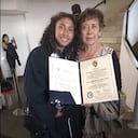 Nancy Torres con su hija Laura Valentina Lozano.