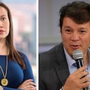 La ministra de Salud, Carolina Corcho, y el exdirector del Dapre, Víctor Muñoz.