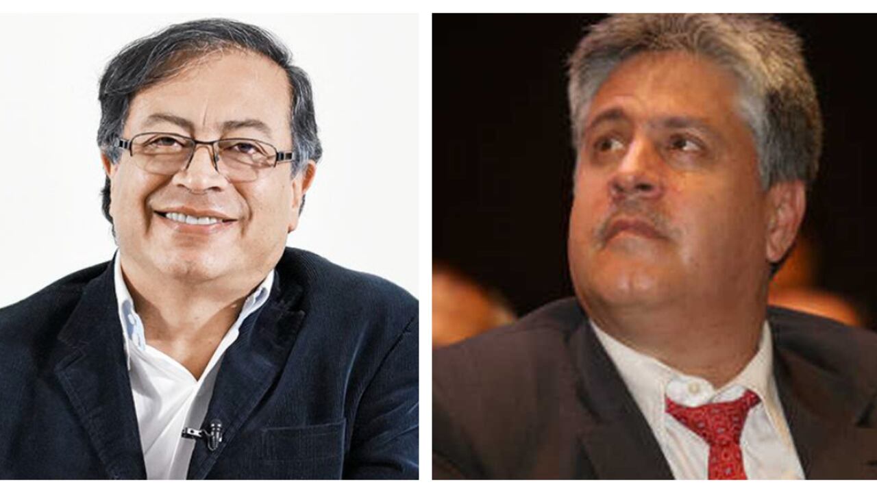 Gustavo Petro e Iván Moreno.