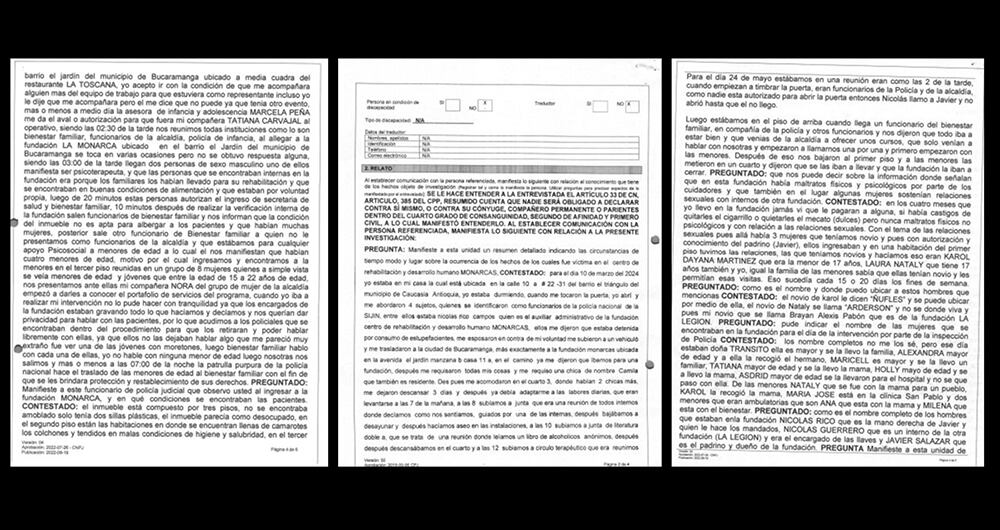Los documentos prueban las torturas.