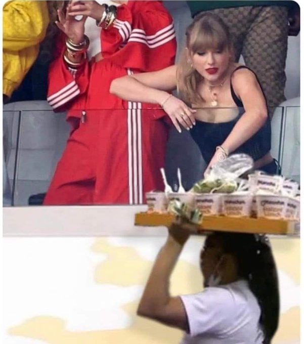 Taylor Swift protagonista de los principales memes tras el Super bowl