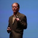 Robert O'Neill, a former U.S. Navy SEAL, speaks at the "Best of Blount" Chamber of Commerce awards ceremony at the Clayton Center for the Arts in Maryville, Tennessee, U.S., on Thursday, Nov. 6, 2014. O'Neill, in an interview with the Washington Post, identified himself as the person who killed Osama bin Laden in a 2011 raid. Photographer: Luke Sharrett/Bloomberg via Getty Images