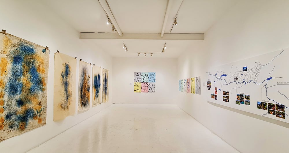 La muestra despliega el arte y revela mucho del trabajo hecho por el colectivo entre—ríos, articulando comunidad, ciencia y arte.