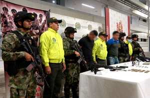 Fueron capturados alias Cristian, señalado de ser el cabecilla de finanzas de esta estructura y de Duván Mana Corredor, alias Jhon.