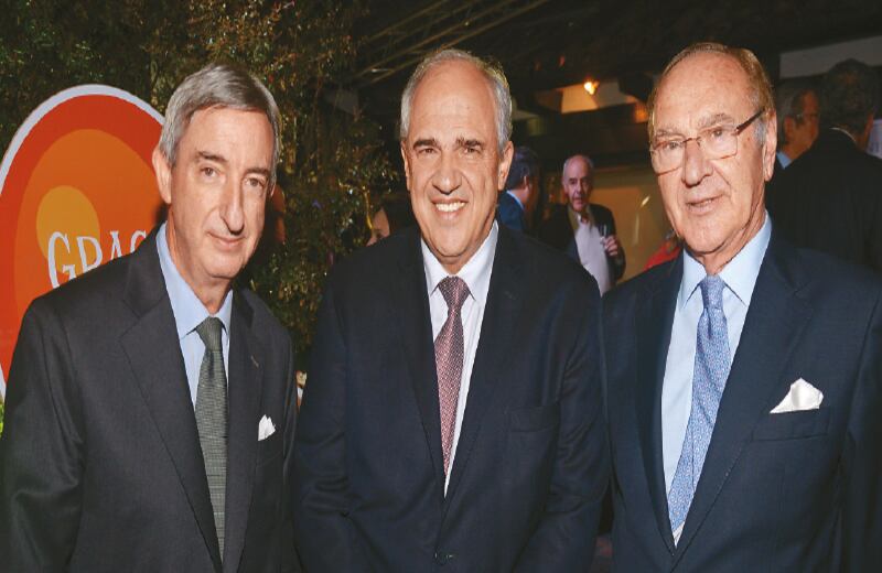 Rafael Dezcallar, Ernesto Samper y José Manuel Martínez. 