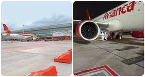 El avión de la derecha es la aeronave donde encontraron las personas muertas.