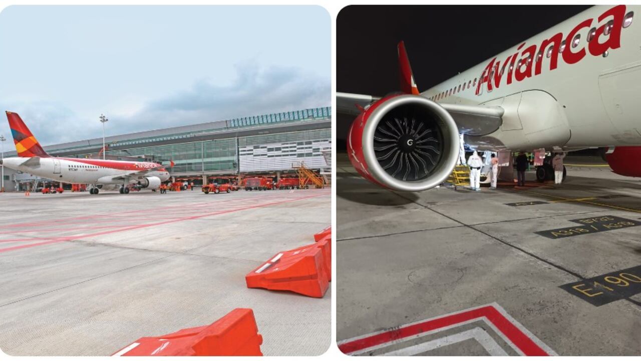 El avión de la derecha es la aeronave donde encontraron las personas muertas.