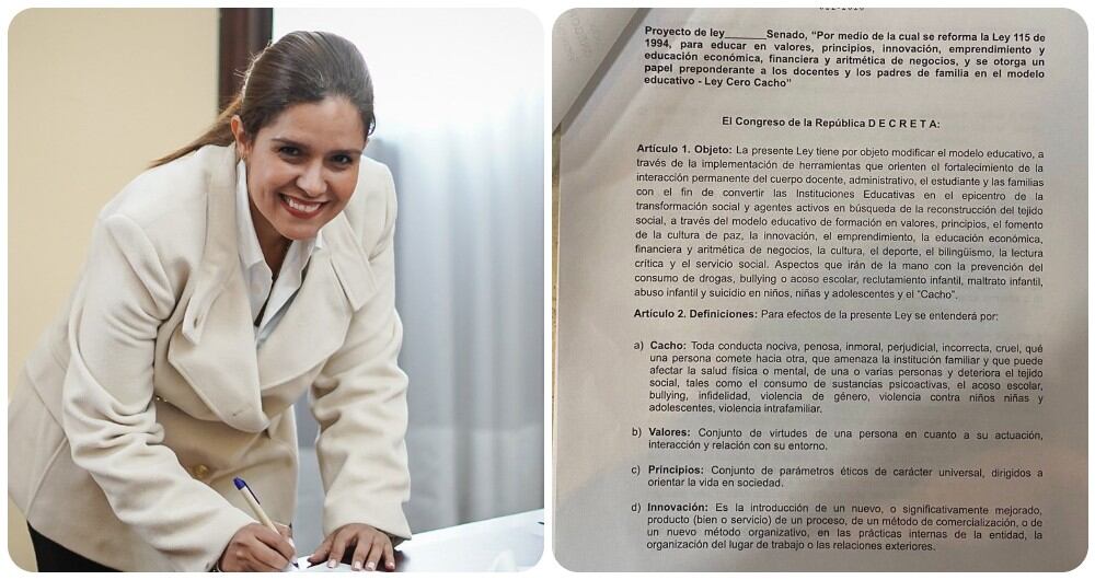 Karina Espinosa, senadora del Partido Liberal.