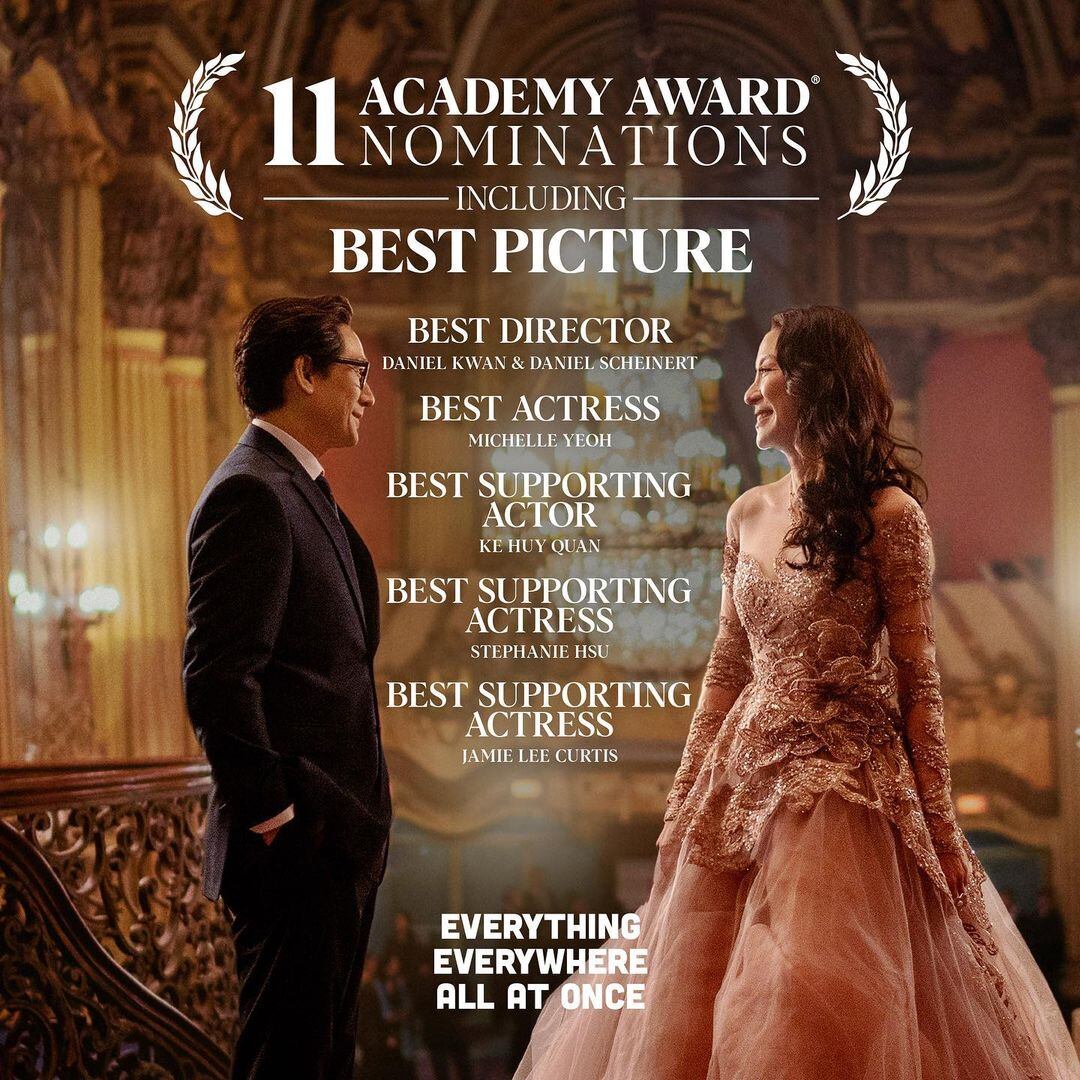 Everything Everywhere All at Once, nominada a Mejor película. Foto: Instagram @everythingeverywheremovie.