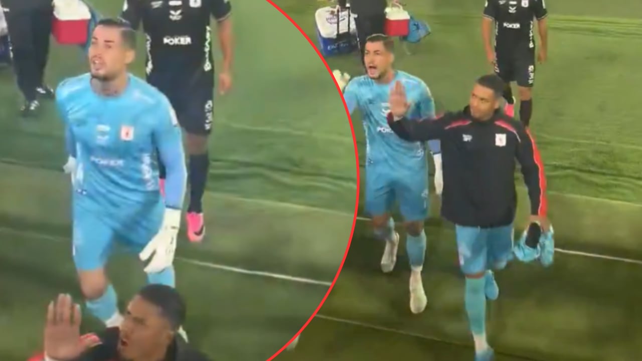 Jean Fernandes, arquero del América de Cali que tuvo cara a cara con los hinchas de Santa Fe