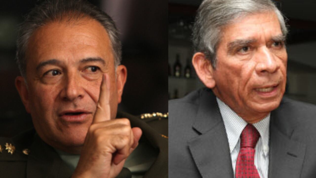 Generales Óscar Naranjo y Jorge Enrique Mora Rangel.