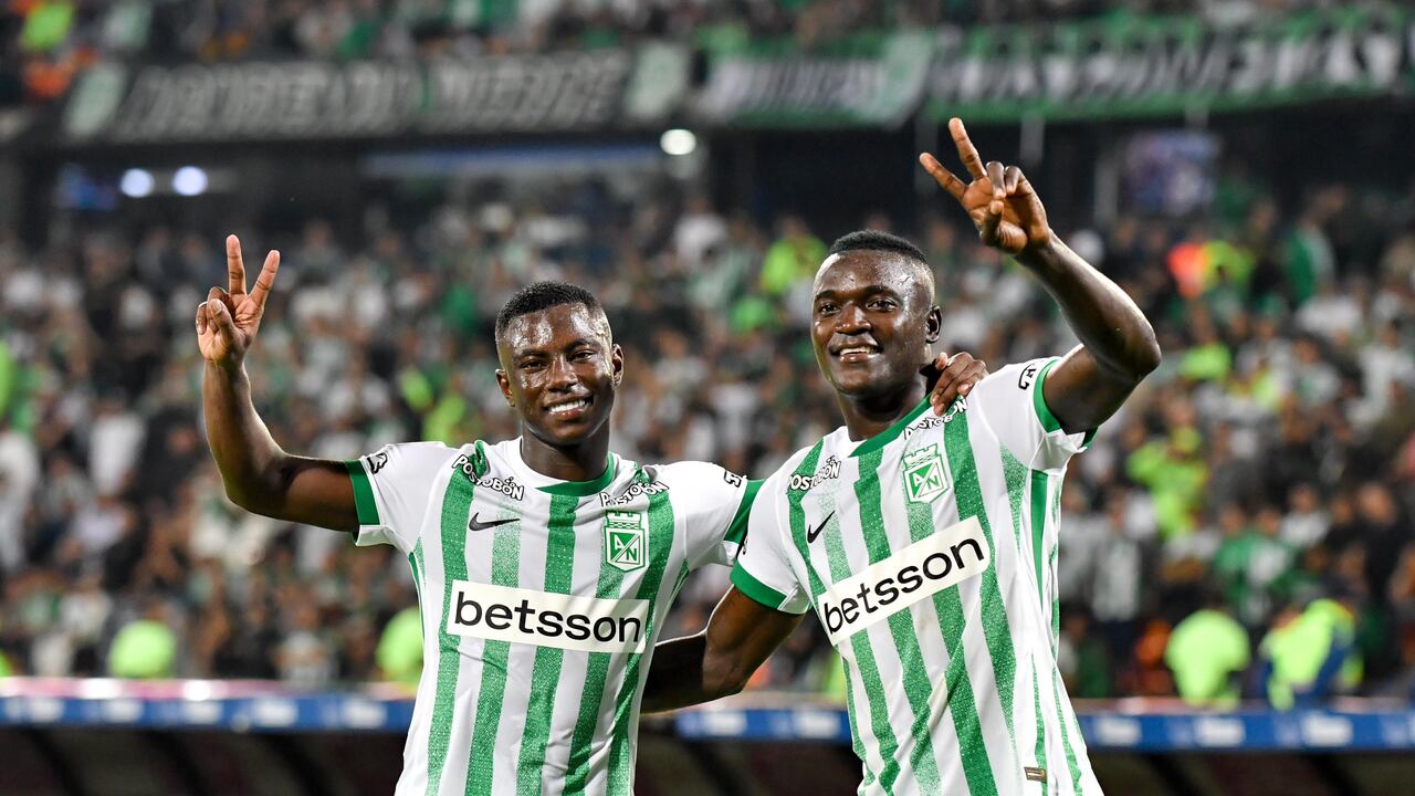 Marino Hinestroza y Kevin Viveros, armas en ataque de Atlético Nacional.