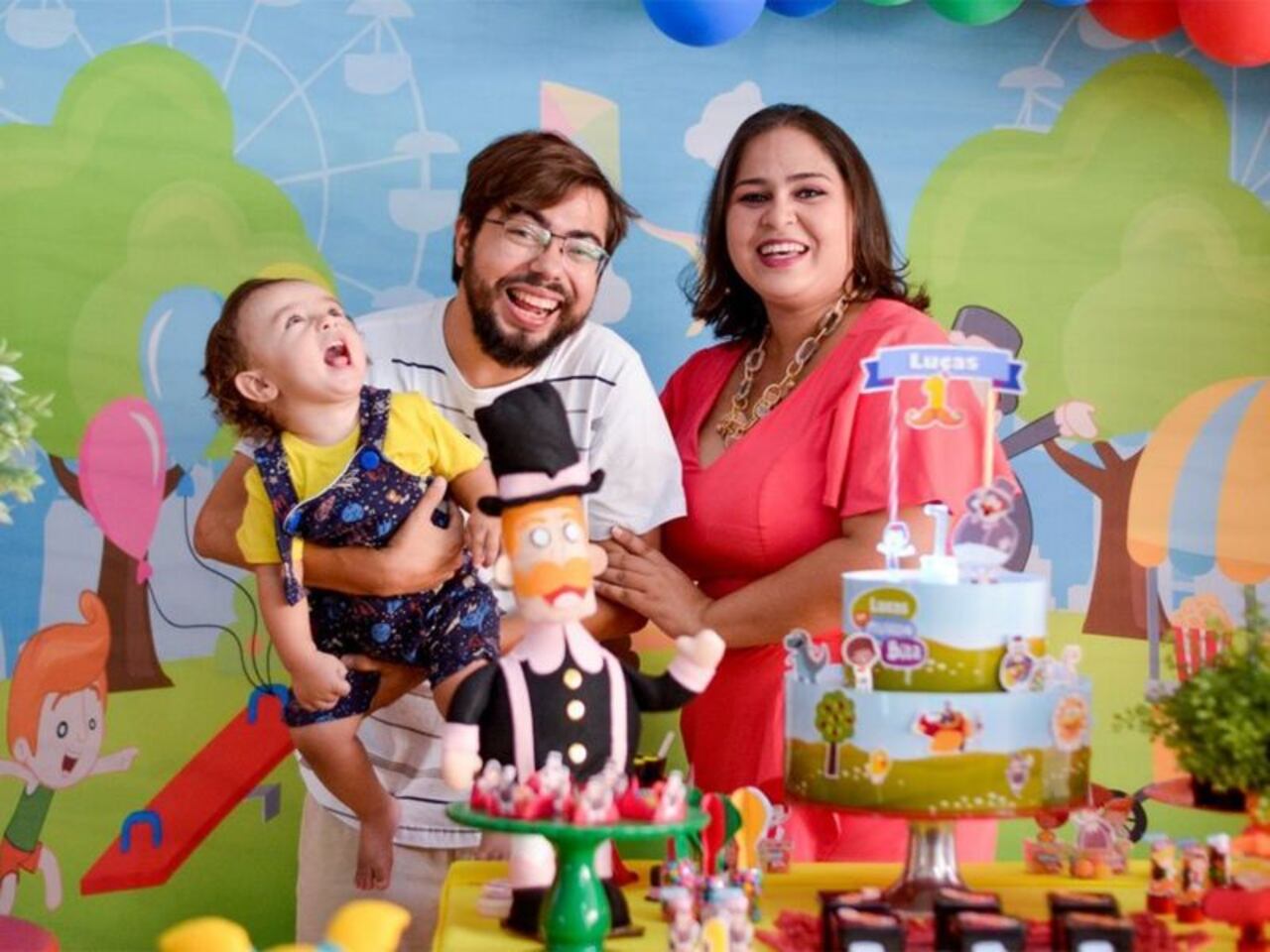El primer cumpleaños de Lucas.