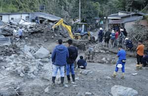 Avalancha en Quetame, Cundinamarca