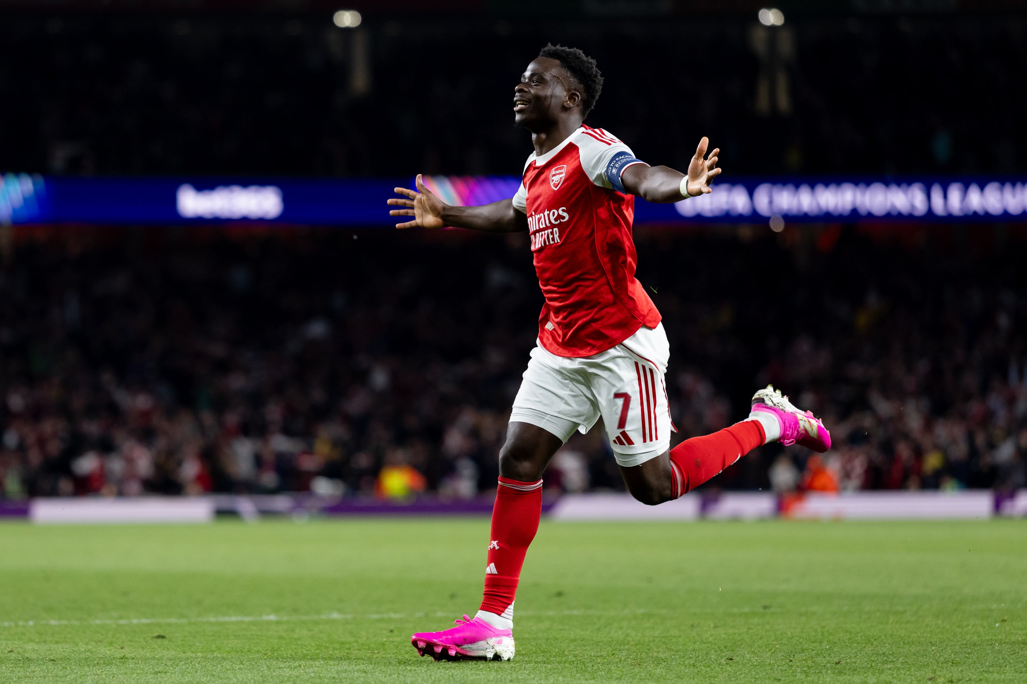 Gol de Bukayo Saka contra el Atlético de Madrid.