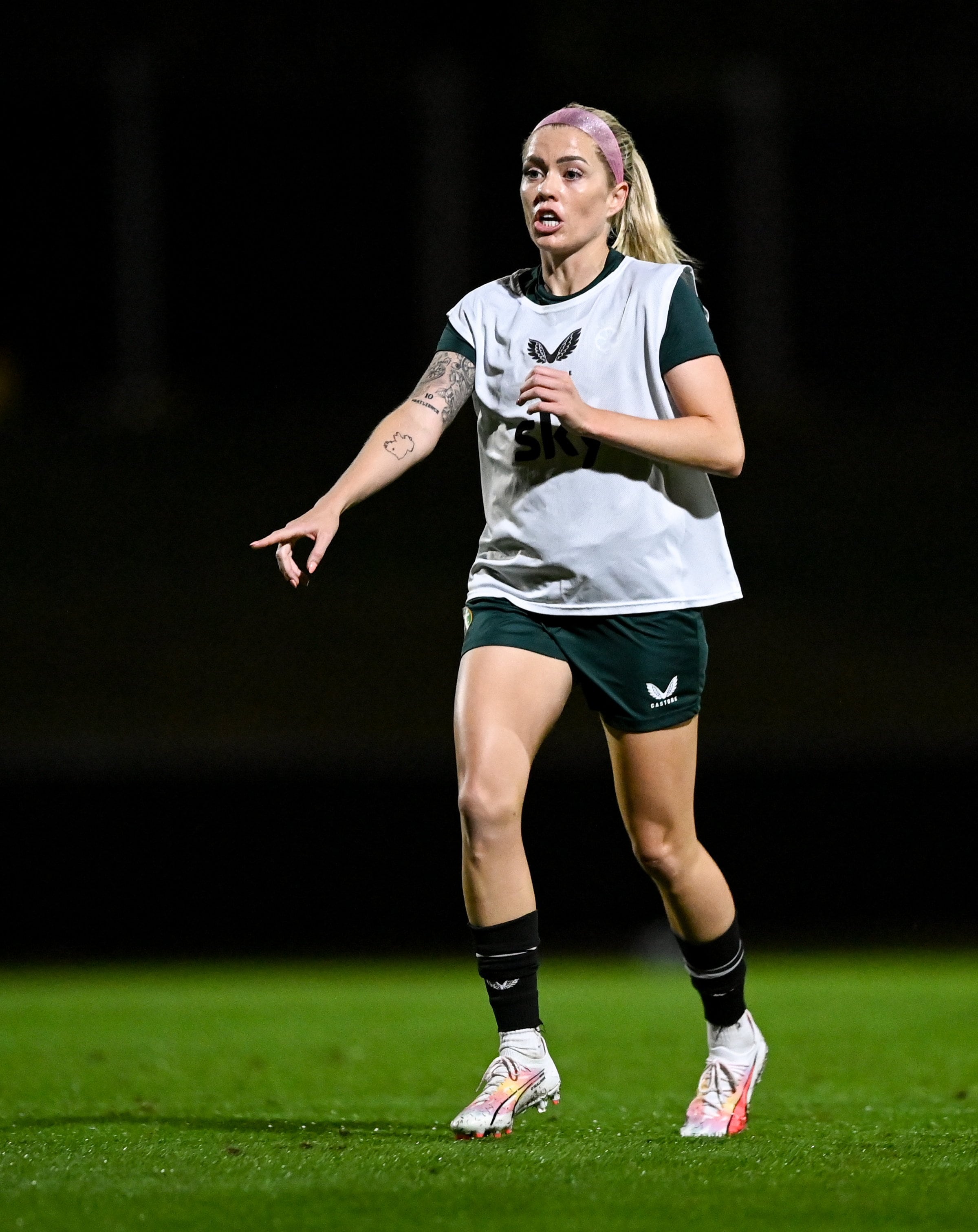 Brisbane , Australia - 13 July 2023; Denise O'Sullivan during a Republic of Ireland training session at Meakin Park in Brisbane, Australia, ahead of the start of the FIFA Women's World Cup 2023. (Photo By Stephen McCarthy/Sportsfile via Getty Images)
