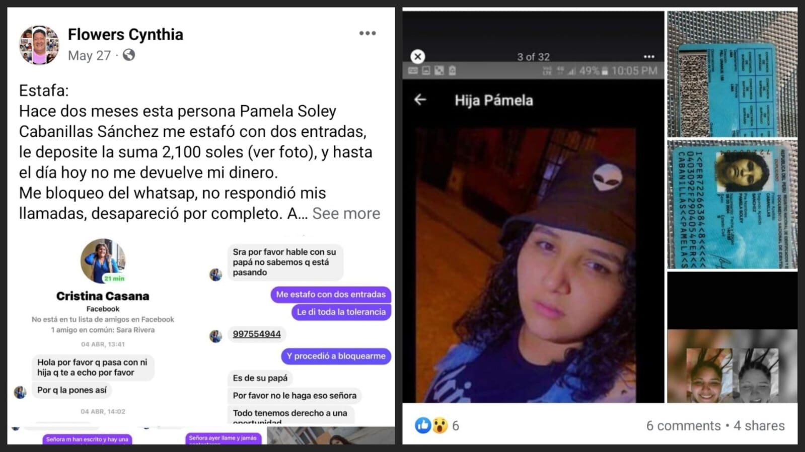 Modalidad de estafas para conciertos en Perú.