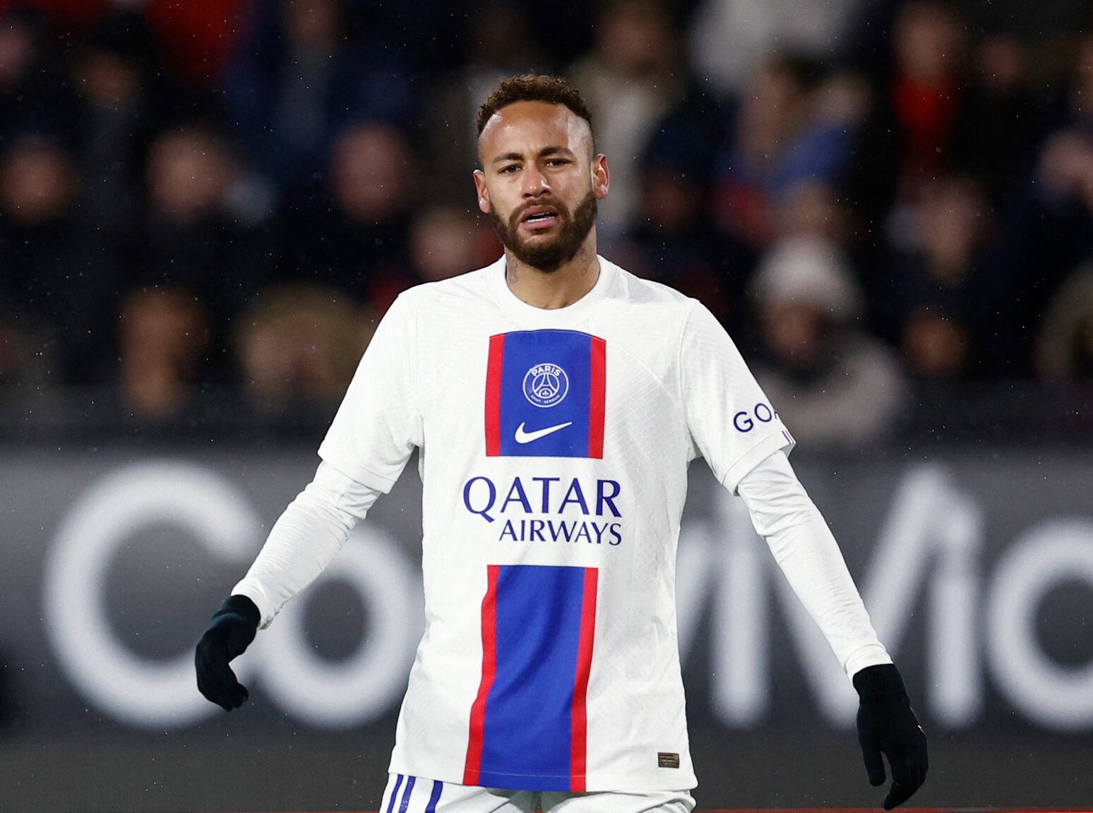 Soccer Football - Ligue 1 - Stade Rennes v Paris St Germain - Roazhon Park, Rennes, France - January 15, 2023 Paris St Germain's Neymar REUTERS/Stephane Mahe