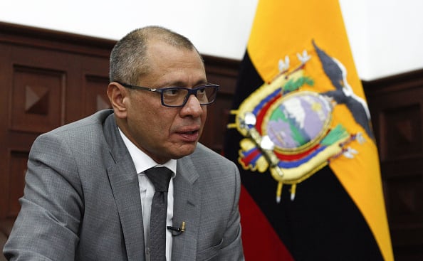 El organismo que administra las prisiones en Ecuador, SNAI, solicitó a finales de noviembre la revocatoria del fallo que dio luz verde a la liberación del exvicepresidente Jorge Glas, quien cumplía una condena por corrupción.(Photo by Daniel Tapia/picture alliance via Getty Images)