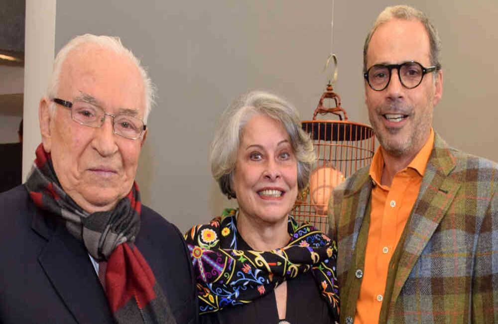 Belisario Betancur, Dalita Navarro y Luis Fernando Pradilla. Foto: Alexandra Ruiz / SEMANA