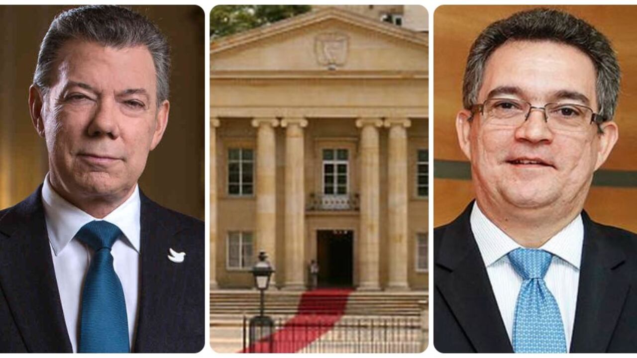 Juan Manuel Santos y Eleuberto Martorelli