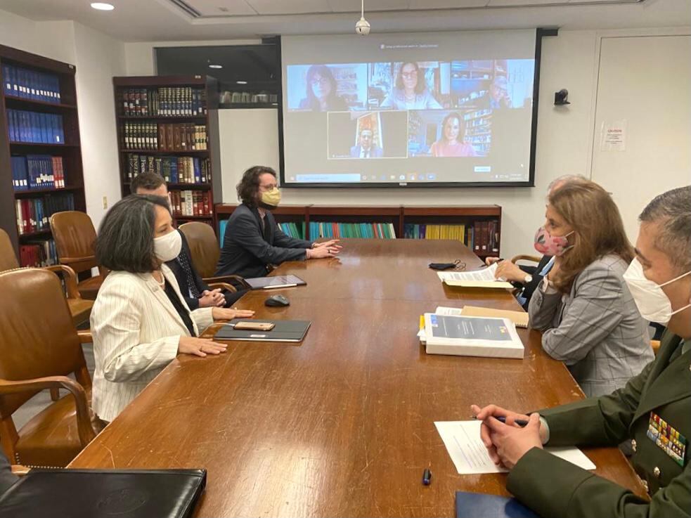 Marta Lucía Ramírez vicepresidenta y canciller reunión con la CIDH