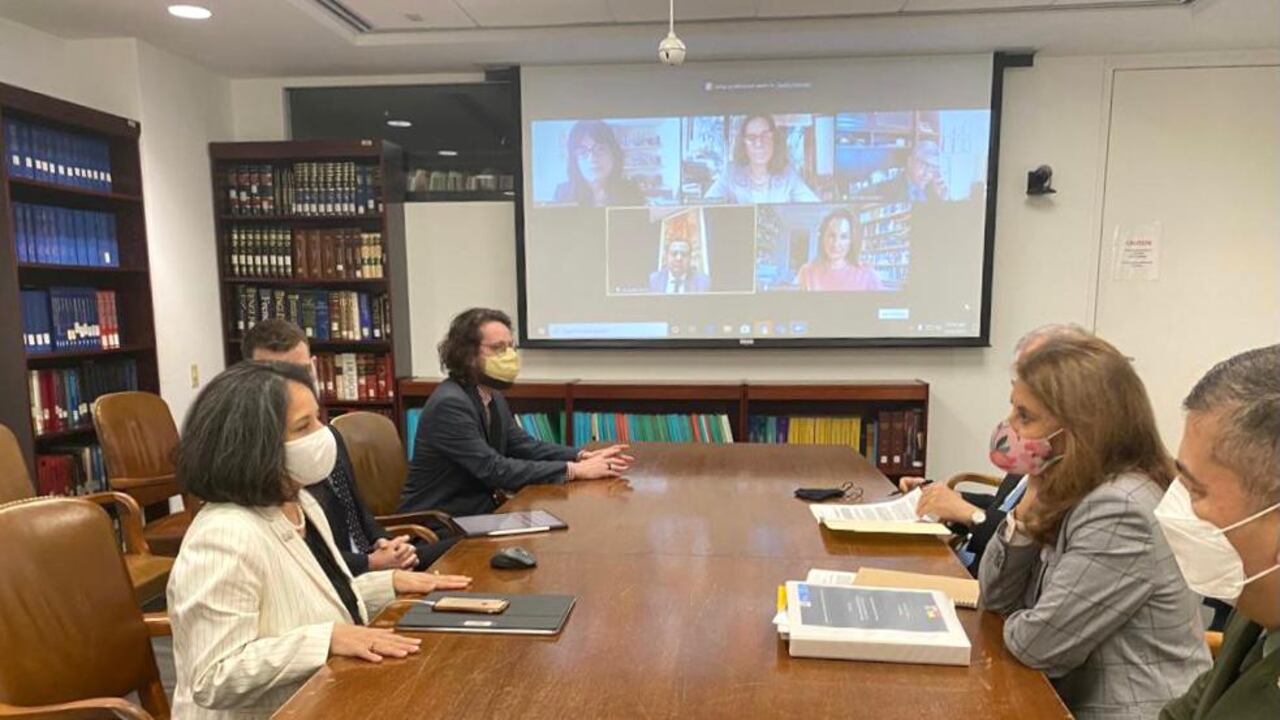 Marta Lucía Ramírez vicepresidenta y canciller reunión con la CIDH