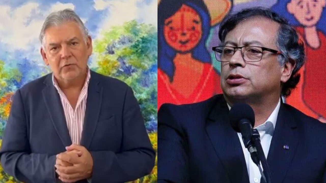 Jaime Alberto Cabal, presidente de Fenalco, y el presidente Gustavo Petro.