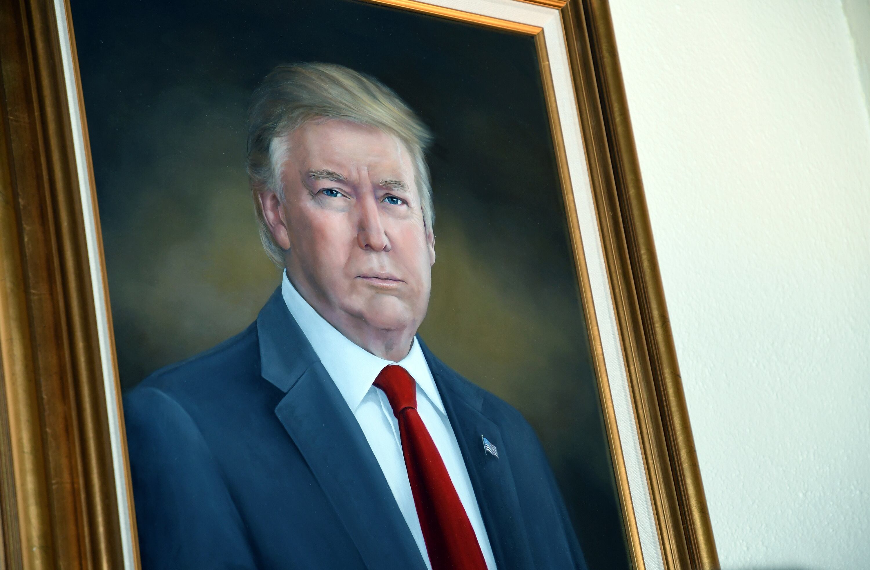 Retrato de Donald Trump en Colorado