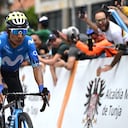 Nairo Quintana arribando a la llegada del Tour Colombia 2024