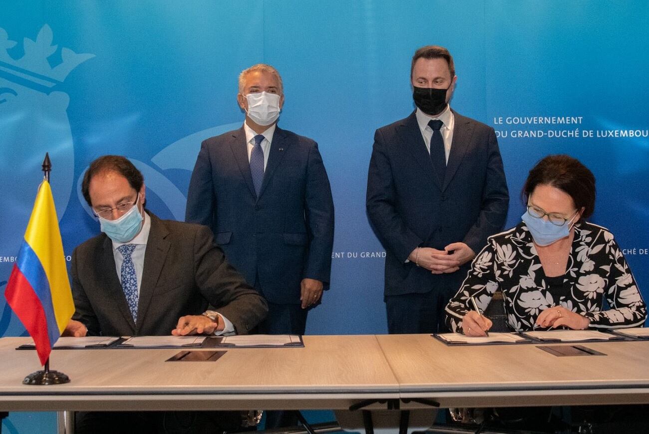 El memorando de entendimiento sobre doble tributación permitirá dinamizar aún más la inversión. Foto: Twitter @IvanDuque