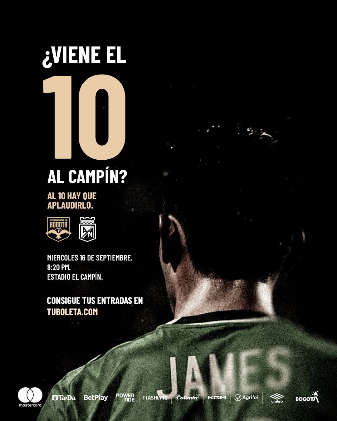 Inter de Bogotá quiere a James en El Campín