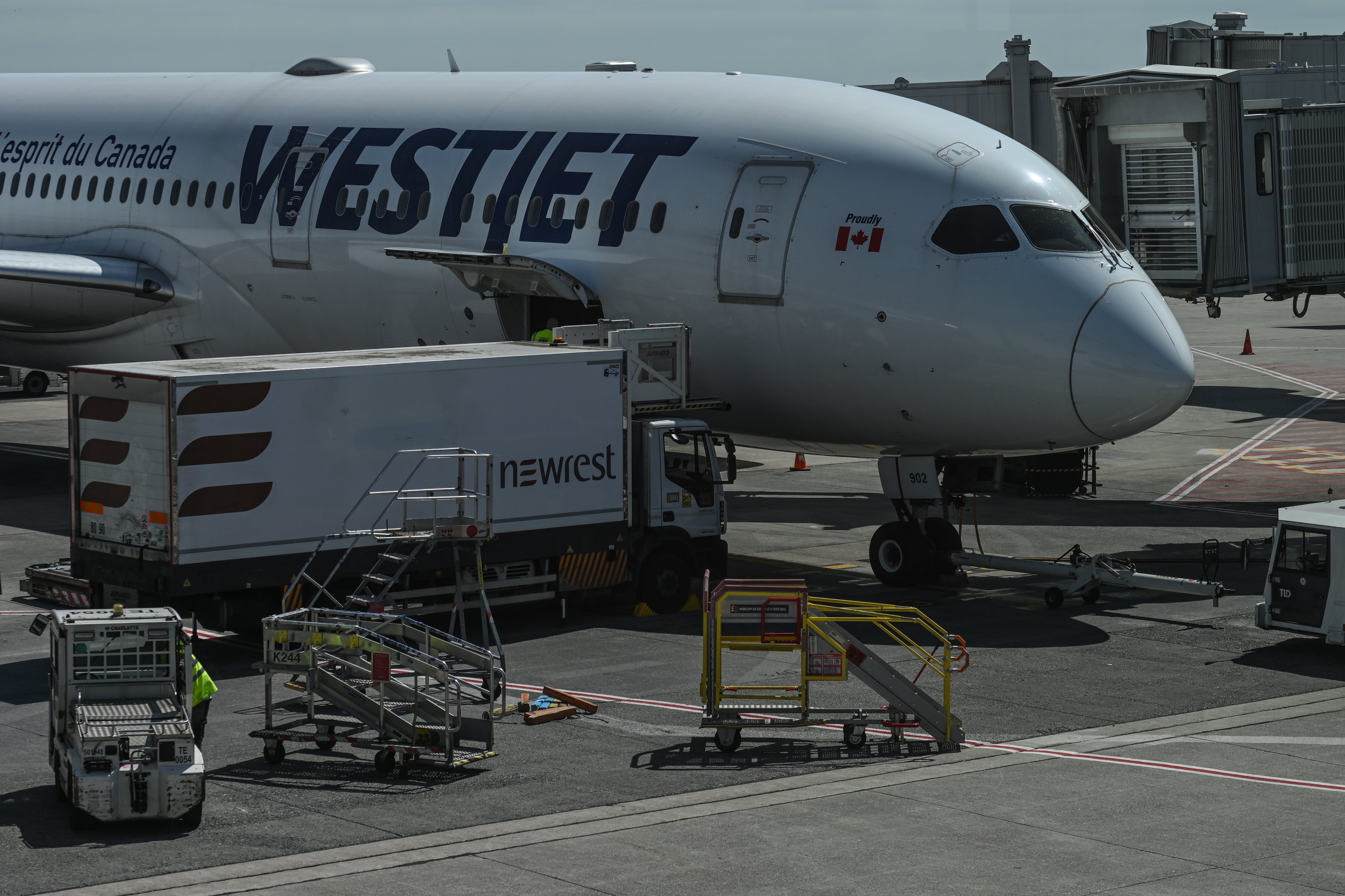 El avión de la aerolínea WestJet se disponía a partir hacia Vancouver