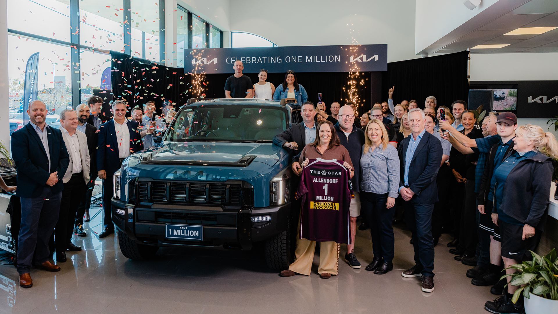 Una Kia Tasman fue el vehículo un millón vendido por la marca en Australia, tras 35 años de presencia en ese país.