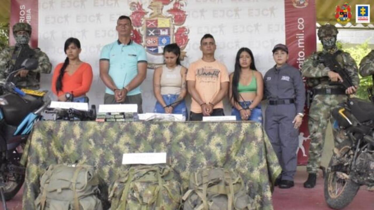 Los cinco capturados por portar fusiles y municiones en Caquetá