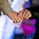 ecstasy being handed over at a house party..