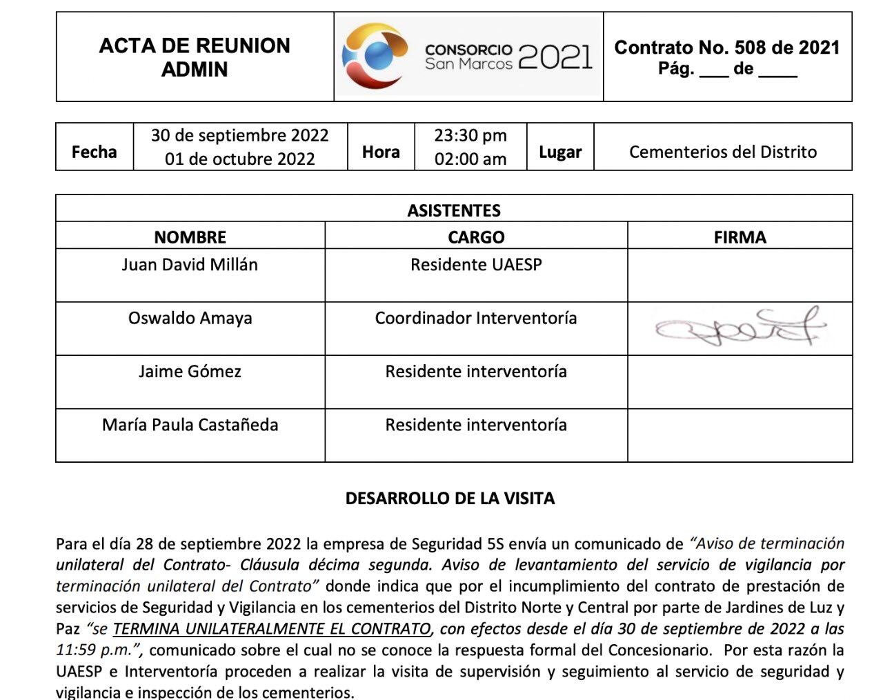 Cancelan contrato de seguridad del cementerio Central, dejando una deuda millonaria.