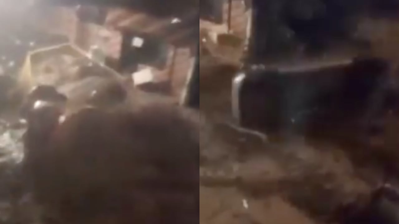 Aterradoras imágenes en Itagüí.