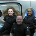 Los cuatro turistas espaciales de SpaceX.