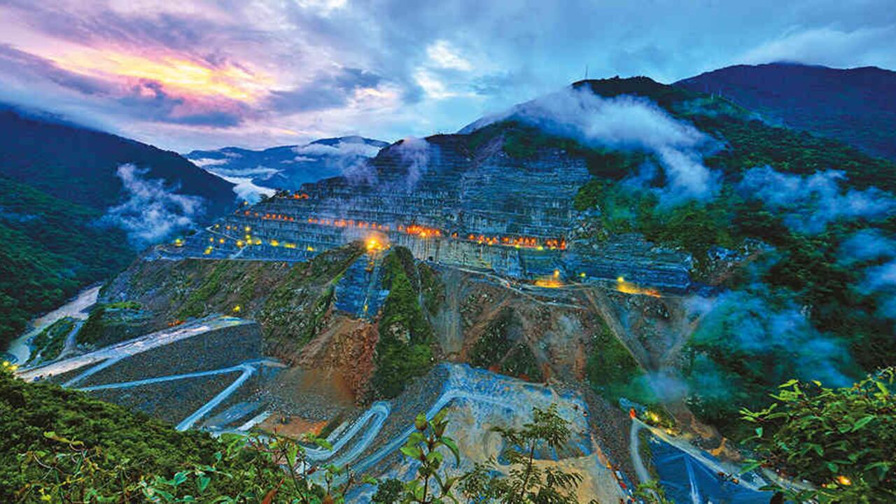 Construcción de la hidroeléctrica de Ituango. Cuando entre en funcionamiento suplirá el 17 por ciento de la demanda energética de Colombia.