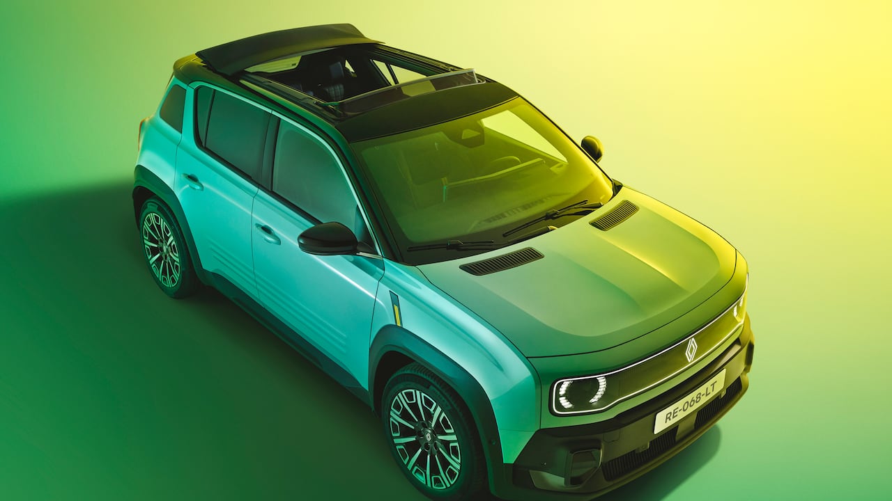 El nuevo Renault 4 fue presentado en el Salón del Automóvil de París.