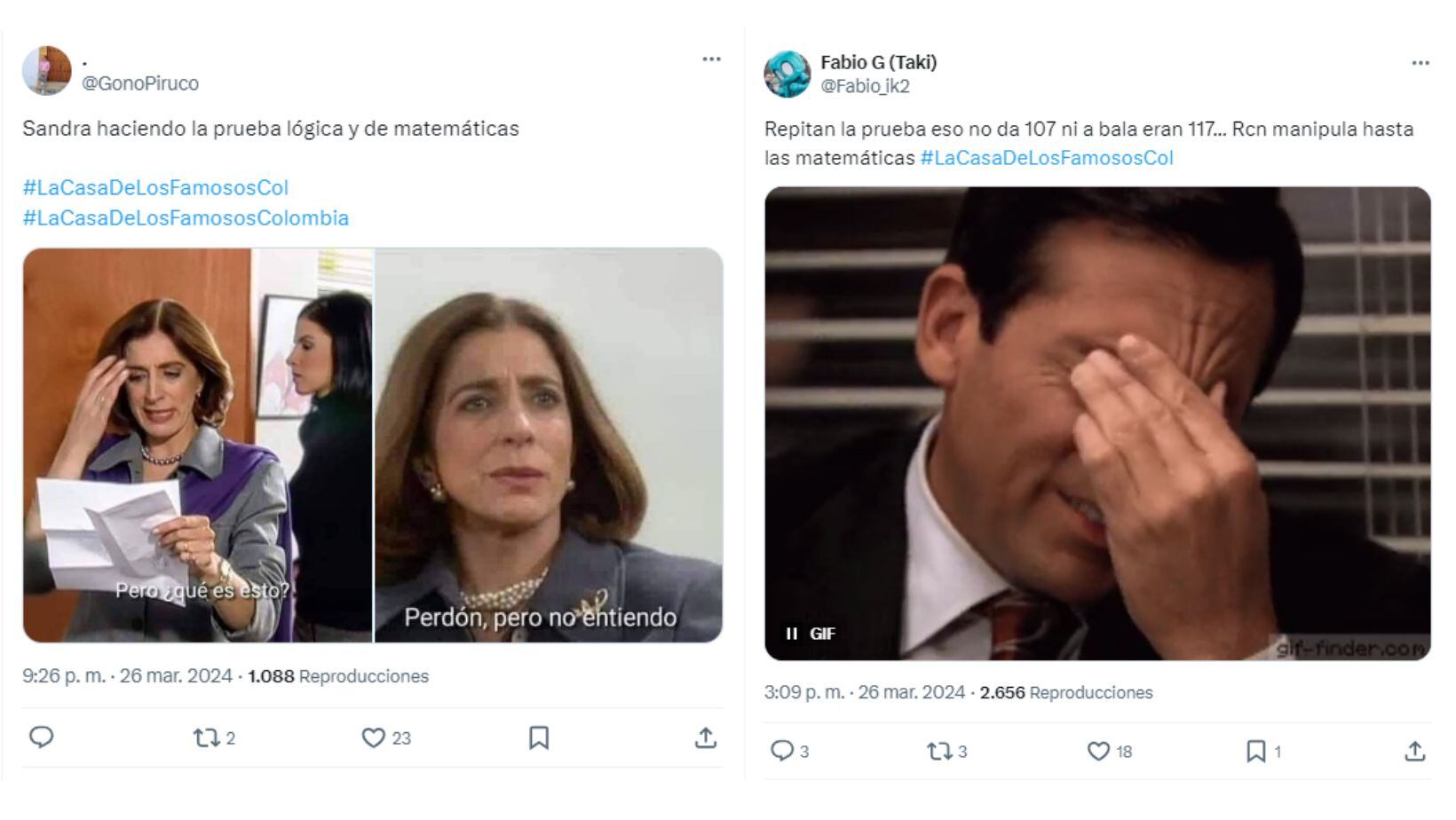 ‘Culotauro’ y Sandra son blanco de memes en redes por no poder resolver operación matemática en 'La casa de los famosos'