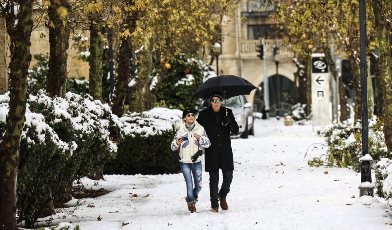Las calles de Jerusalén parecían tapetes blancos tras la inusual nevada